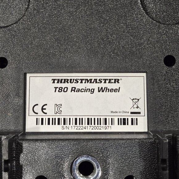 PlayStation 3 & 4 Thrustmaster T80 Black Racing Wheel & Pedals Tested Works! - Picture 6 of 6